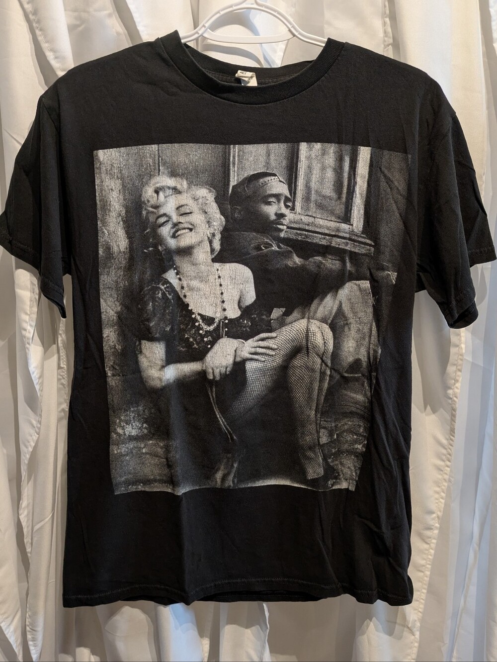 17 Vintage Alstyle Tupac x Marilyn Monroe Graphic Tee - Size M Heavyweight Rap